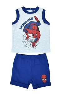 Marvel Spiderman ensemble de short pour garçons