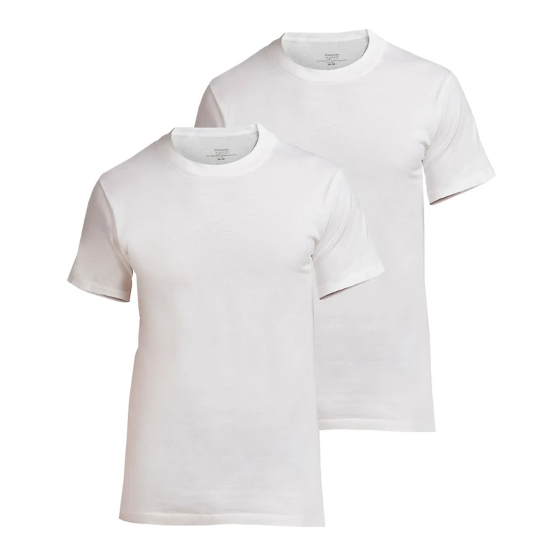 Stanfield's Premium 100% Coton T-shirts à encolure ras du cou pour hommes - Emballages de 2