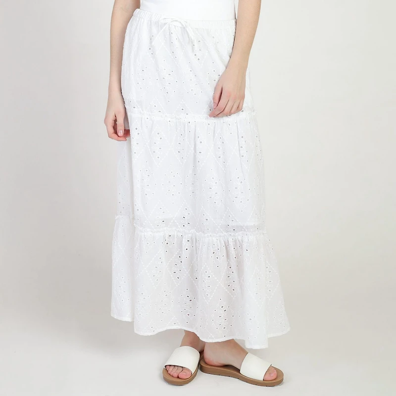 Bloom Girl, Embroidered Eyelet Maxi Sizes XS-XL