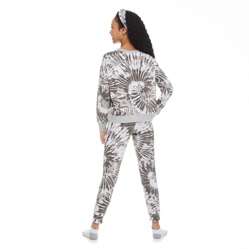 Pyjama 3 pièces en hacci avec bandeau Justice pour filles
