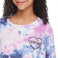 Pyjama 2 pièces avec manchettes Justice pour filles