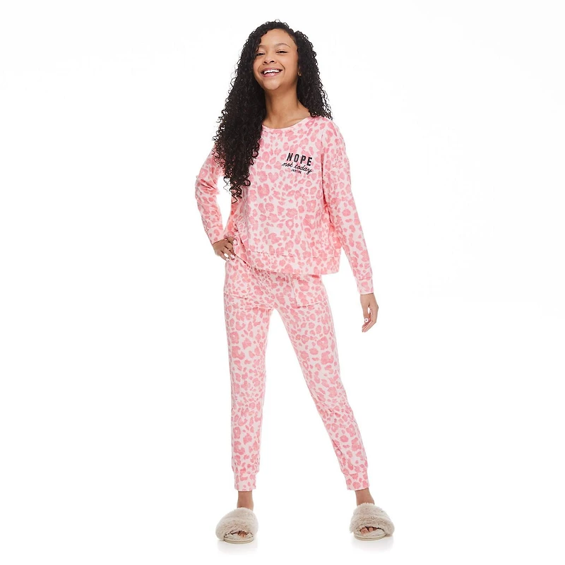 Pyjama 2 pièces avec manchettes Justice pour filles