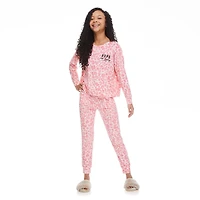 Pyjama 2 pièces avec manchettes Justice pour filles