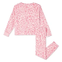 Pyjama 2 pièces avec manchettes Justice pour filles