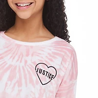 Pyjama 2 pièces avec manchettes Justice pour filles