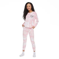 Pyjama 2 pièces avec manchettes Justice pour filles