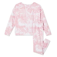 Pyjama 2 pièces avec manchettes Justice pour filles