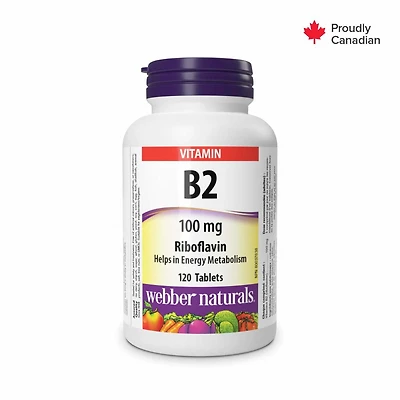 Webber Naturals B2 Riboflavin 100 mg