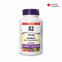 Webber Naturals B2 Riboflavin 100 mg