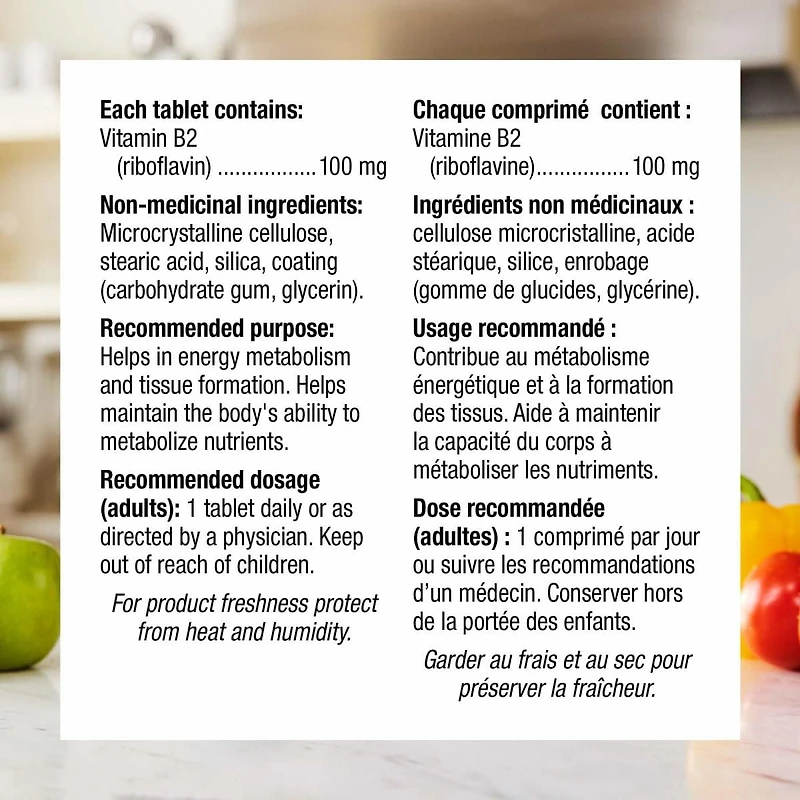 Webber Naturals B2 Riboflavin 100 mg