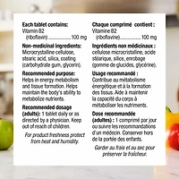 Webber Naturals B2 Riboflavin 100 mg