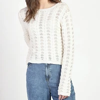 Bloom Girl Crochet Sweater Sizes XS-XL