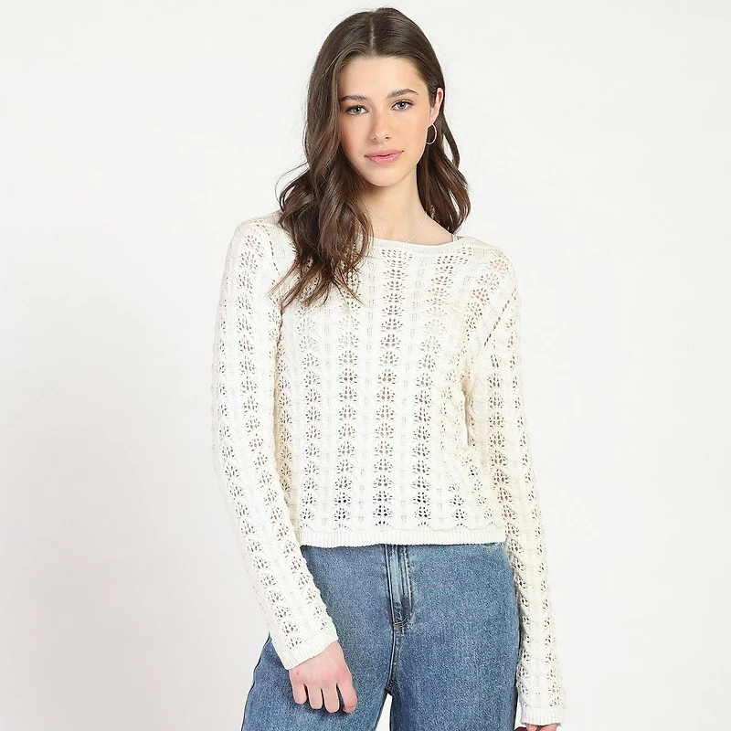 Bloom Girl Crochet Sweater Sizes XS-XL