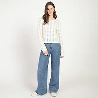 Bloom Girl Crochet Sweater Sizes XS-XL