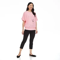 Penmans Women's Pull-On Capri with Buttons