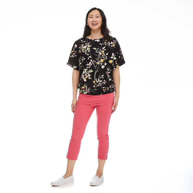 Capri enfilable avec boutons Penmans pour femmes