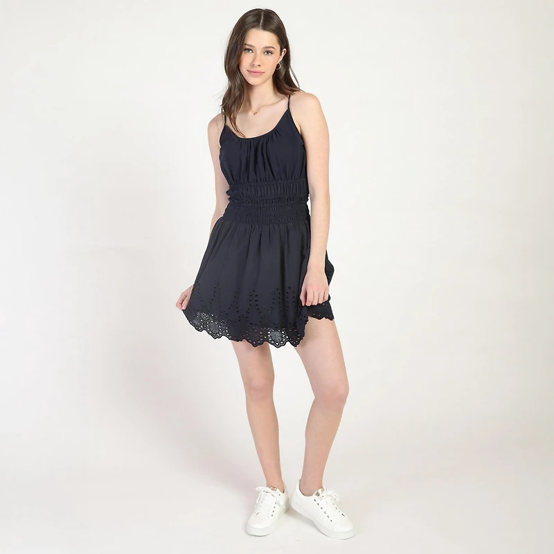 Bloom Girl Smocked Eyelit Skirt Sizes XS-XL