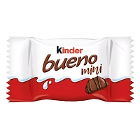 KINDER BUENO Mini Milk Chocolate and Hazelnut Cream Candy Bars, 18 Count, 18 Pieces, 97g
