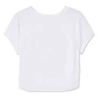 My Sister's Closet Girls' Side Ruched Graphic Tee