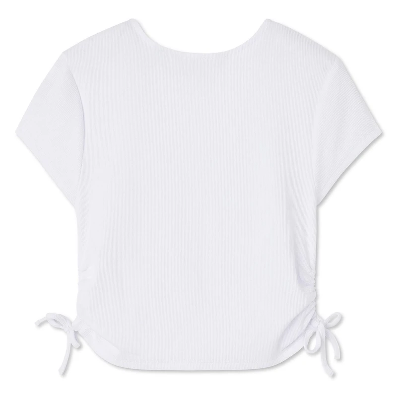 Haut à encolure en V et ruché sur les côtés My Sister’s Closet pour filles