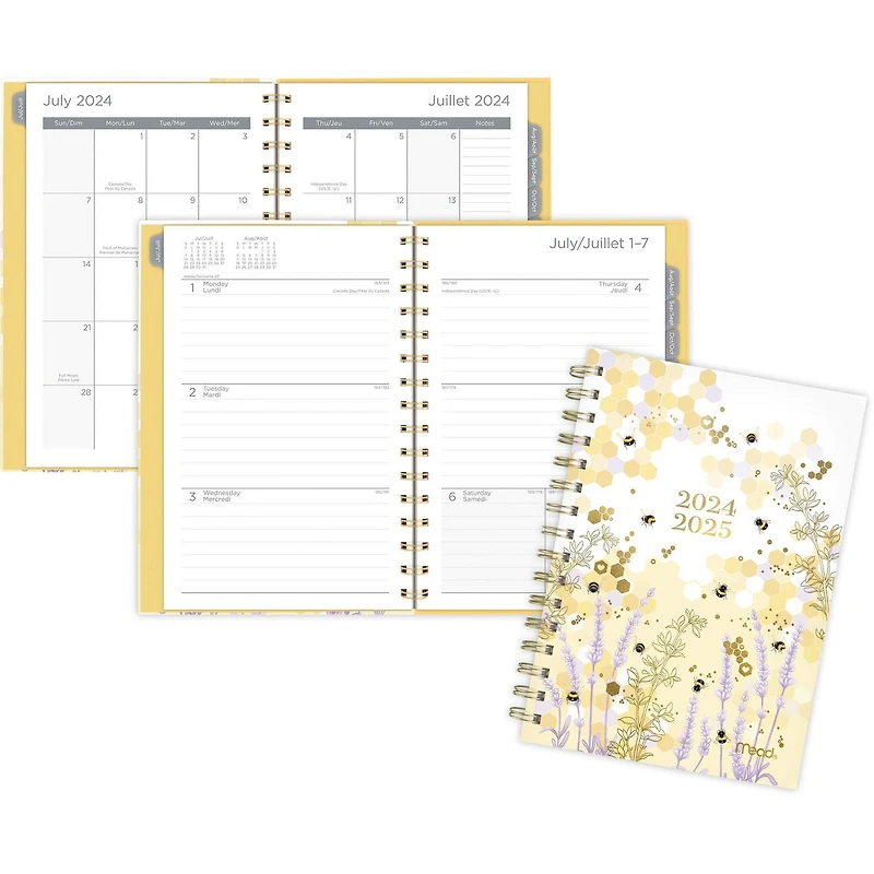 Mead 15M Bee Lavender Small Planner