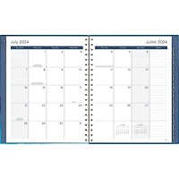 Mead 15M Butterfly Blue Large Hard Cover Planner