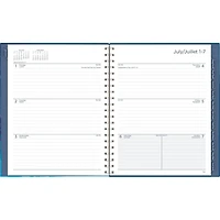 Mead 15M Butterfly Blue Large Hard Cover Planner