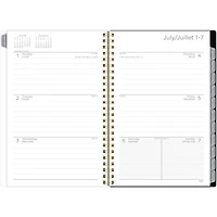 Mead 15M Pepper Black Floral Small Planner
