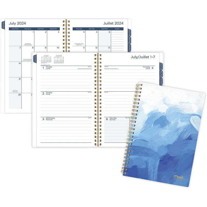 Mead 15M Petit Brume Bleu Agenda