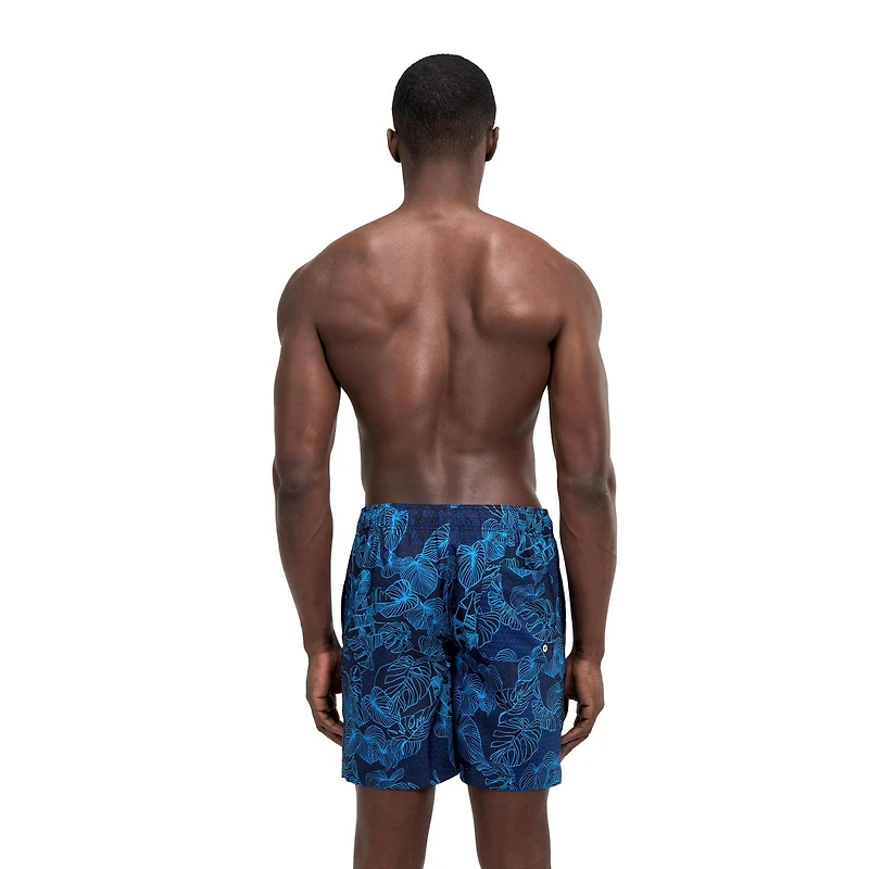 Speedo Men's "Palm Overflow" Printed  Volley 16"