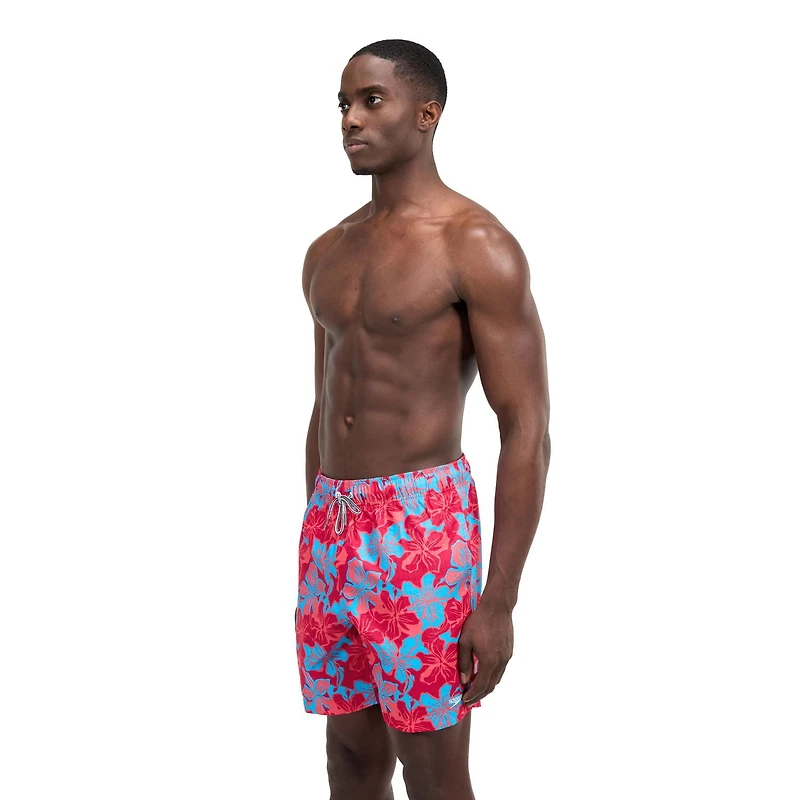 Speedo Men's "Tri Breeze Floral" Printed Volley 18"