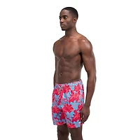 Speedo Men's "Tri Breeze Floral" Printed Volley 18"