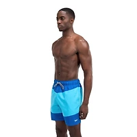 Short de volley 18 po avec chevrons et blocs de couleurs Speedo pour hommes