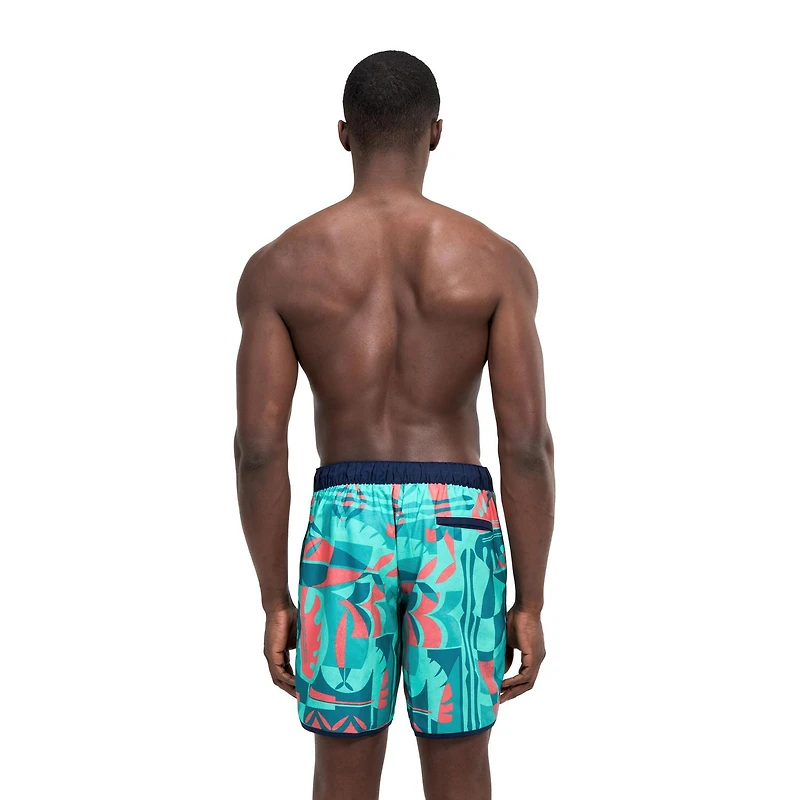 Speedo Men's Blue Kai Printed Board Short 18"