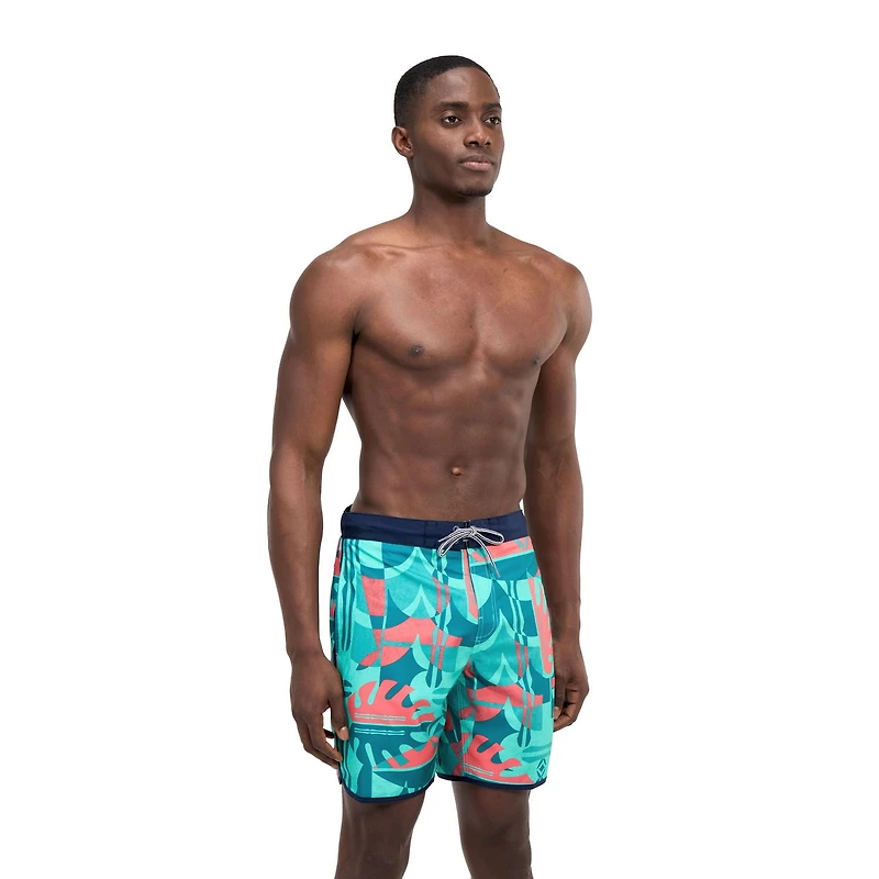 Speedo Men's Blue Kai Printed Board Short 18"