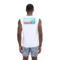 Speedo Men's Back Graphic Muscle Swim Tee