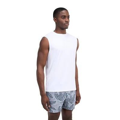 Speedo Men's Back Graphic Muscle Swim Tee