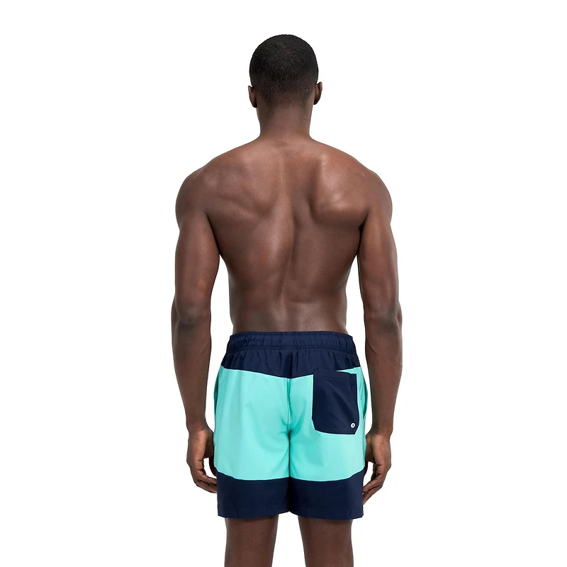 Short de volley 18 po avec chevrons et blocs de couleurs Speedo pour hommes