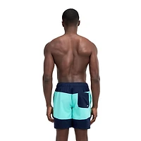 Short de volley 18 po avec chevrons et blocs de couleurs Speedo pour hommes