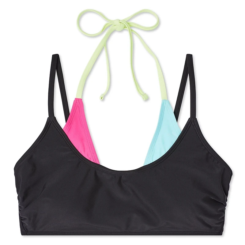 No Boundaries Women's Layered Bikini Top