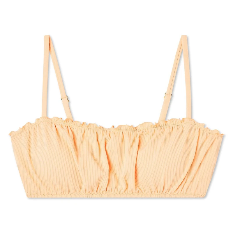 No Boundaries Women's Smocked Swim Top