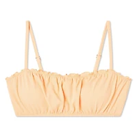 No Boundaries Women's Smocked Swim Top
