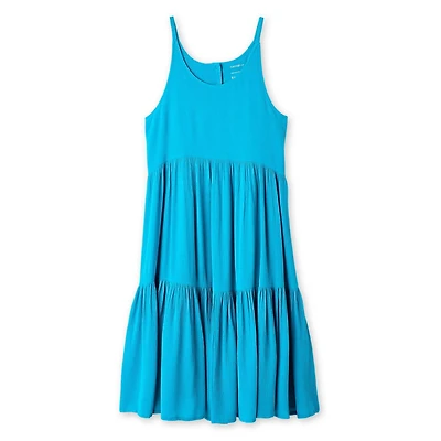 Robe chiffonnée à encolure bain-de-soleil George pour filles
