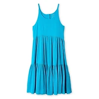 Robe chiffonnée à encolure bain-de-soleil George pour filles