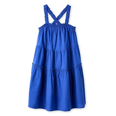 George Girls' Strappy Tiered Dress