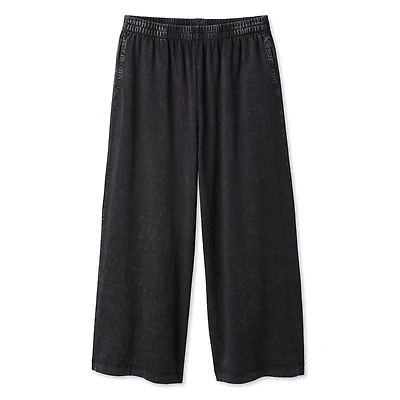 Pantalon à enfiler écourté et délavé George pour femmes