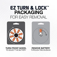 Energizer Ez Turn & Lock Size 24, 8-Pack, Yellow
