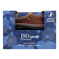 ISOsport by isotoner Men's Max Boxed Microsuede Slipper