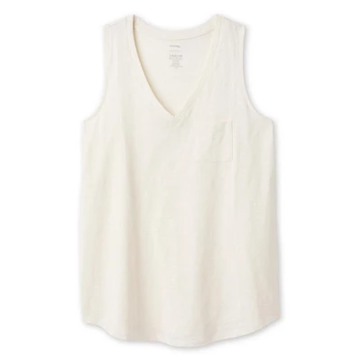 George Women's V-Neck Pocket Tank Top