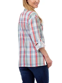 Chemise boutonnée à manches retroussées Love Ellen